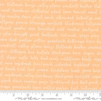 Pastel Prairie Words Apricot Yardage by My Sew Quilty Life for Moda Fabrics | 31784 19
