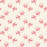 Letters to Cupid Love Birds Cream Yardage by My Mind's Eye for Riley Blake Designs | C16981-CREAM