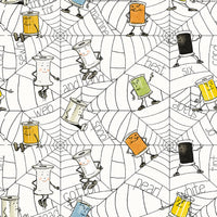 Scary Scraps Spooky Spools White Yardage by J. Wecker Frisch for Riley Blake Designs | C17607-WHITE