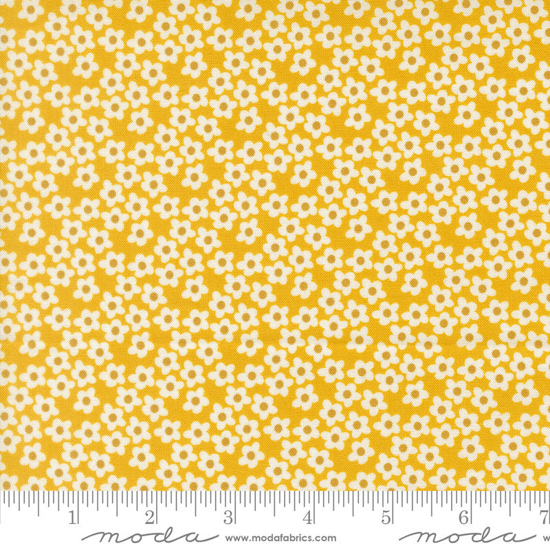 PRESALE Popcorn Popcorn Flowers Orange Yardage by Elizabeth Hartman for Moda Fabrics | 51282 25