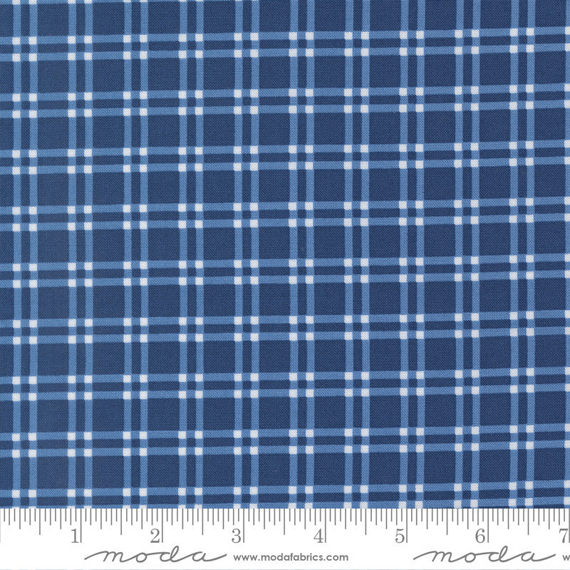 PRESALE Blueprint Plaid Navy Yardage by Camille Roskelley for Moda Fabrics | 55332 16