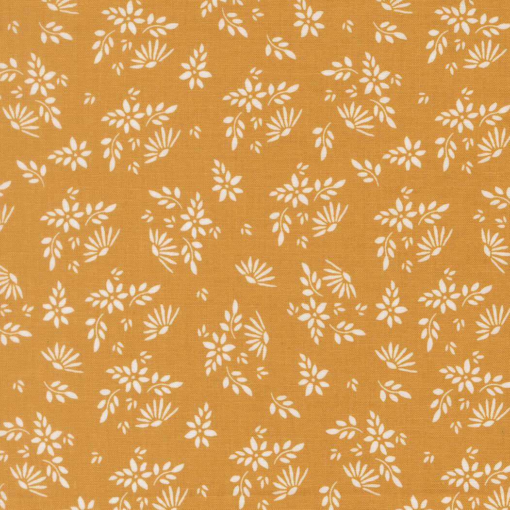 PRESALE Birch and Willow Flora Golden Yardage by Sherri & Chelsi for Moda Fabrics | 37721 12