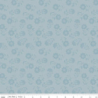 American Beauty Storm Tonal Floral Yardage by Dani Mogstad for Riley Blake Designs |C14444 STORM