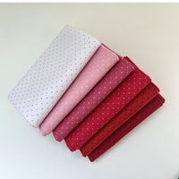 American Jane Pindots Custom Half Yard Bundle Valentines by American Jane for Riley Blake Designs | 6 Half Yards | Curated Bundle