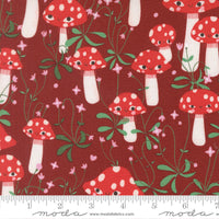 PRESALE Funny Valentine Mushrooms Rose Yardage by Lizzy House for Moda Fabrics | 37141 17