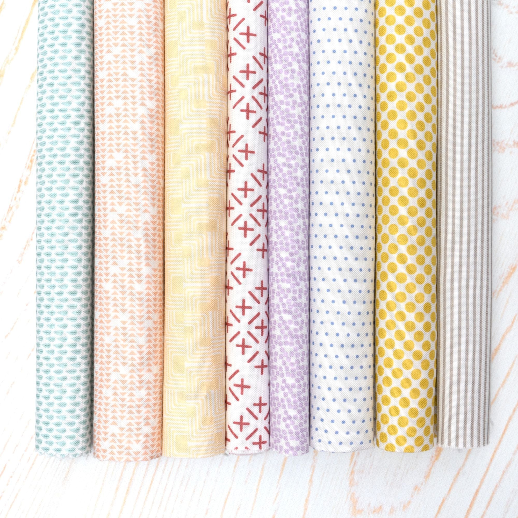 PRESALE Gathered Bon Bons Custom Half Yard Quarter Bundle by Jen Kingwell | 8 Half Yards | Curated Bundle