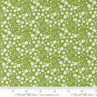 Raspberry Summer Blossom Fresh Grass Yardage by Sherri & Chelsi for Moda Fabrics | 37693 18