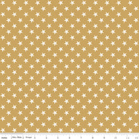 Independence Stars Gold Yardage by the RBD Designers for Riley Blake Designs | C17337-GOLD