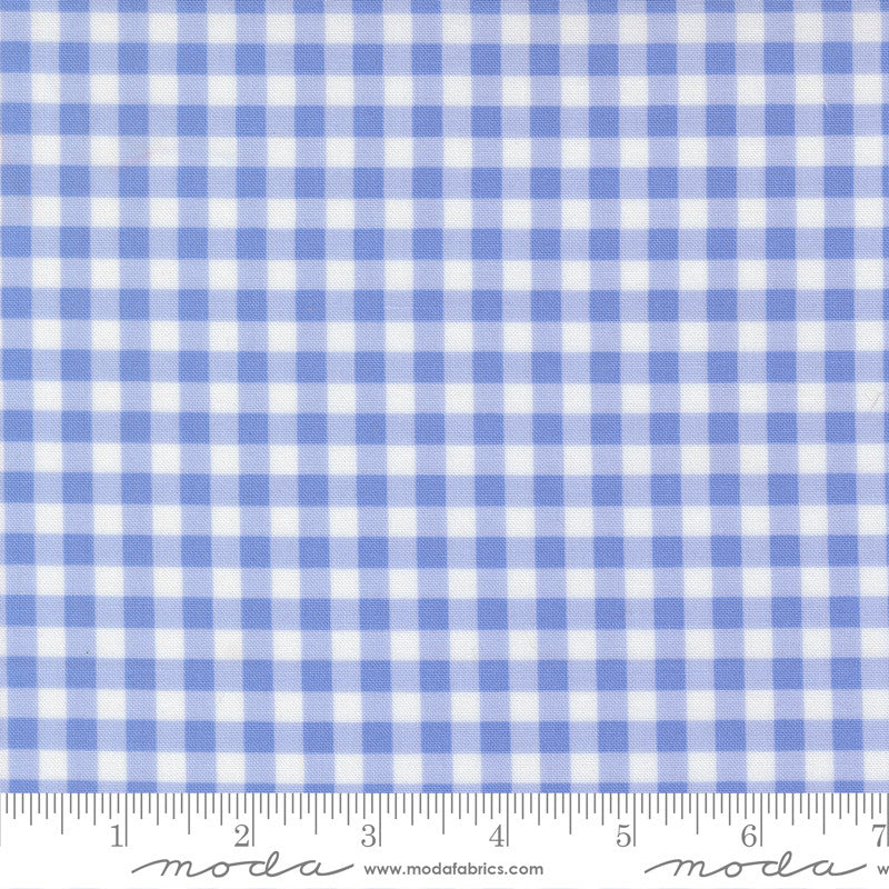Fruit Salad Gingham Light Blue Yardage by Corey Yoder for Moda Fabrics | 29245 23
