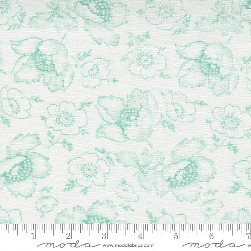 Linen Cupboard Chantilly Sky Fresh Linens Yardage by Fig Tree for Moda Fabrics | 20481 21