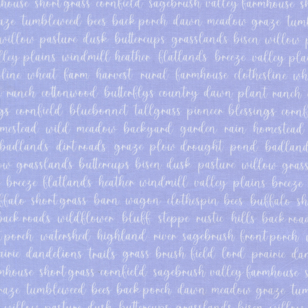 Pastel Prairie Words Sky Yardage by My Sew Quilty Life for Moda Fabrics | 31784 21