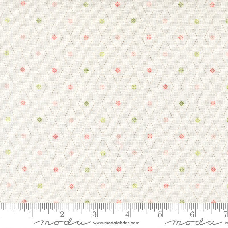 PRESALE Poinsettia and Pear Argyle Cloud Yardage by Sherri & Chelsi for Moda Fabrics | 37716 11