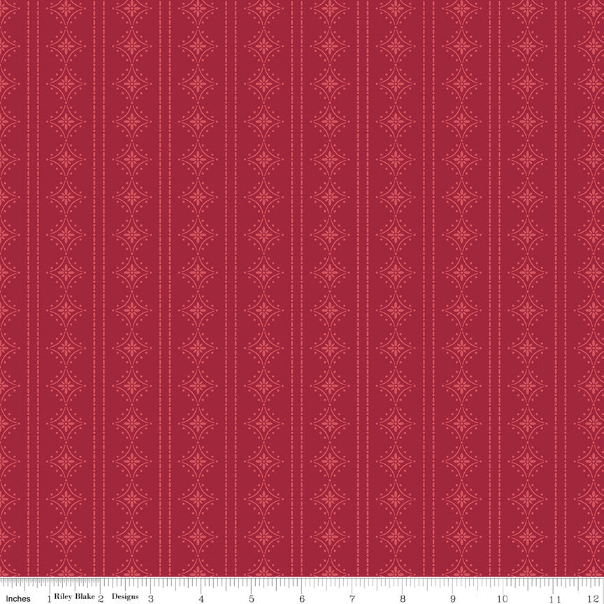 Orchard House Stripes Red Yardage by Heather Peterson for Riley Blake Designs | C17723-RED