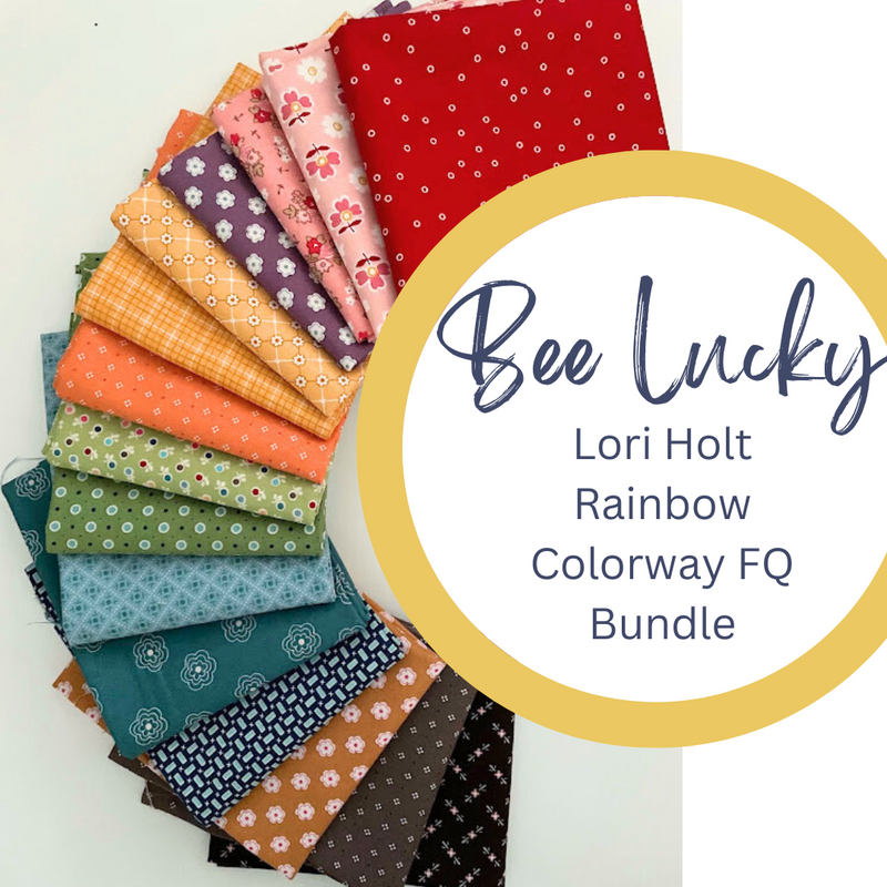 Bee Lucky Lori Holt Rainbow  Colorway Custom Bundle | 15 FQs | Curated Bundle