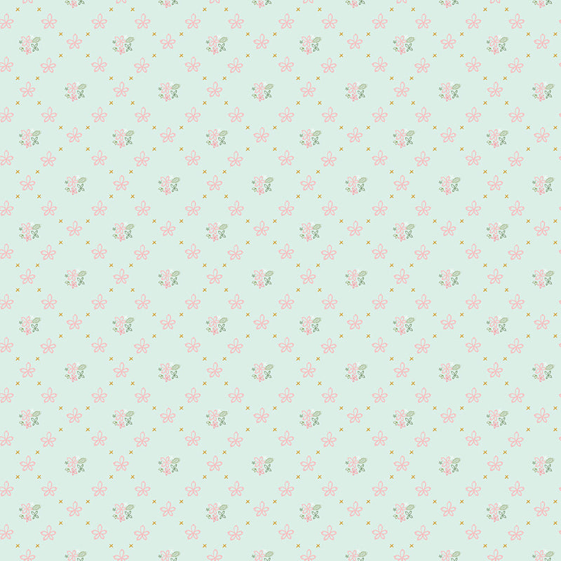 Clover Farm Wallpaper Powder Yardage by Gracey Larson for Riley Blake Designs | C14766 POWDER | Cut Options