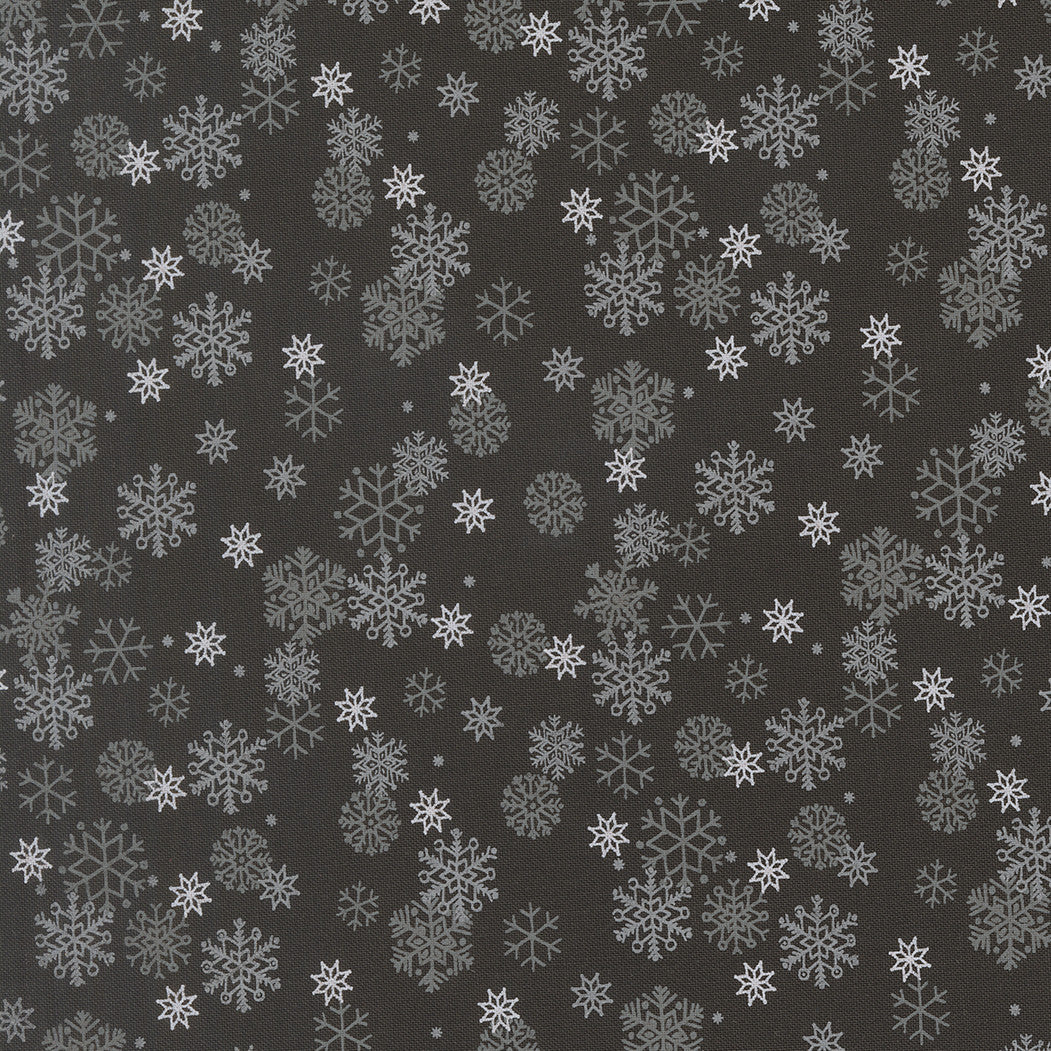 Holiday Cheer Snow Flurry Midnight Yardage by Stacy Iest Hsu for Moda Fabrics | 20976 20