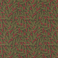 PRESALE Berry And Pine Pine Needles Evergreen Yardage by Lella Boutique for Moda Fabrics | 5243 13