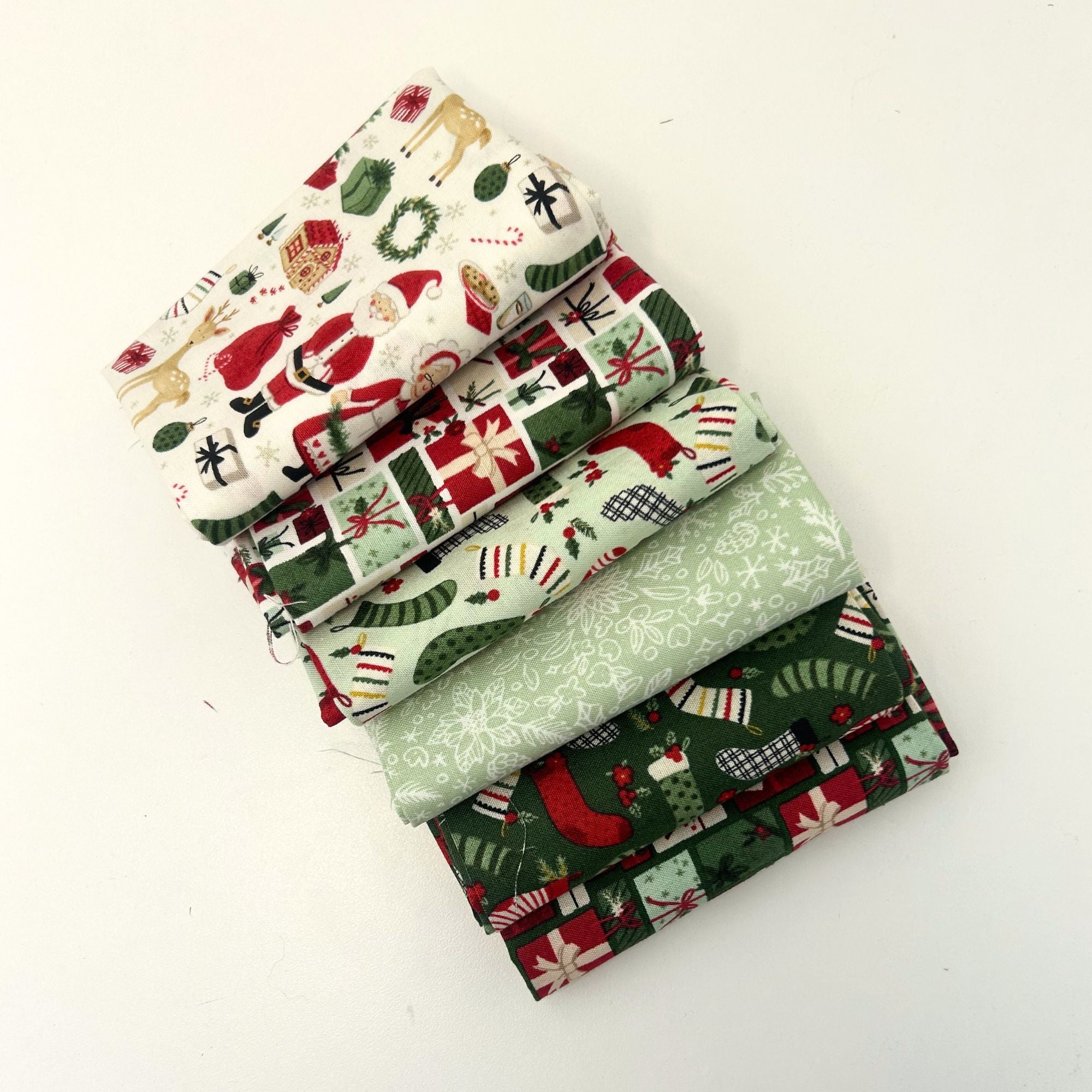 Charming Christmas Custom Fat Quarter Bundle by Kelsey Carlson for Riley Blake Designs | 6 FQs | Curated Bundle