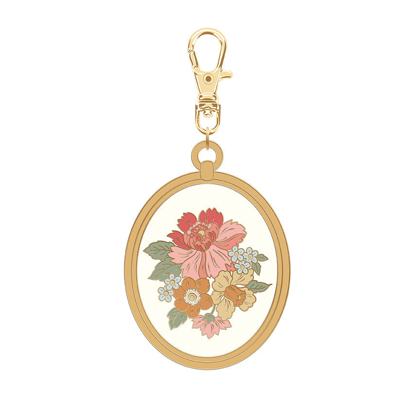 Northanger Abbey Jane Austen Floral Enamel Charm | ST-50197