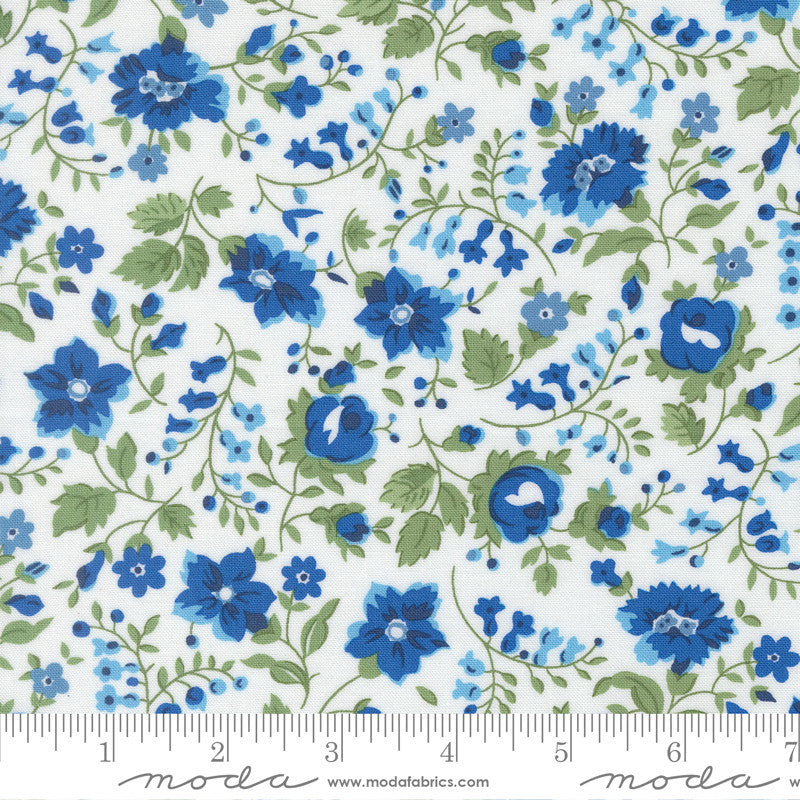 PRESALE Blueprint Vineyard White Multi Yardage by Camille Roskelley for Moda Fabrics | 55338 11