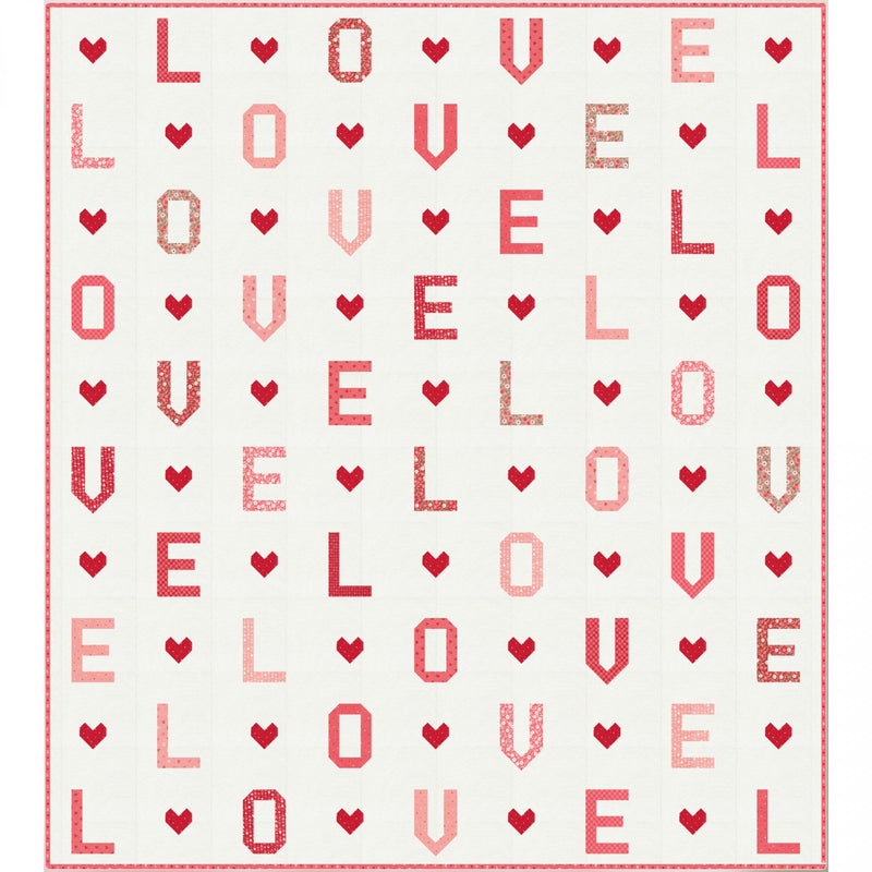 L-O-V-E Quilt Pattern by Lella Boutique for Moda Fabrics | LB 237