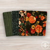 Happy Fall Days Custom Fat Quarter Bundle Green by Kelsey Carlson for Riley Blake Design | 4 Precut Fat Quarters