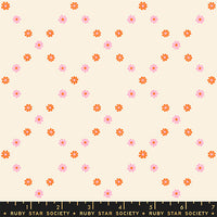 PRESALE Best Day Ever Diamond Flowers Posy Orange Yardage by Melody Miller for Ruby Star Society | RS0107 12