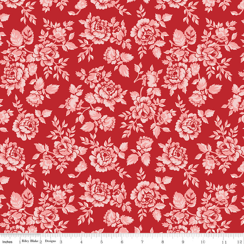 Home Town Schoolhouse Red Parry Yardage by Lori Holt for Riley Blake Designs |C13580 SCHRED