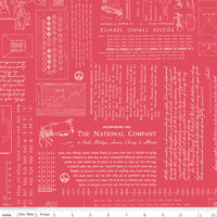 PRESALE TYPE/ography Tea Rose Yardage by Lori Holt of Bee in My Bonnet for Riley Blake Designs | C16850-TEAROSE
