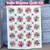 Indie Blooms Custom Quilt Kit With Parlor by Crystal Manning | Quilt Size 60" x 74"