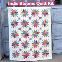 Indie Blooms Custom Quilt Kit With Parlor by Crystal Manning | Quilt Size 60" x 74"
