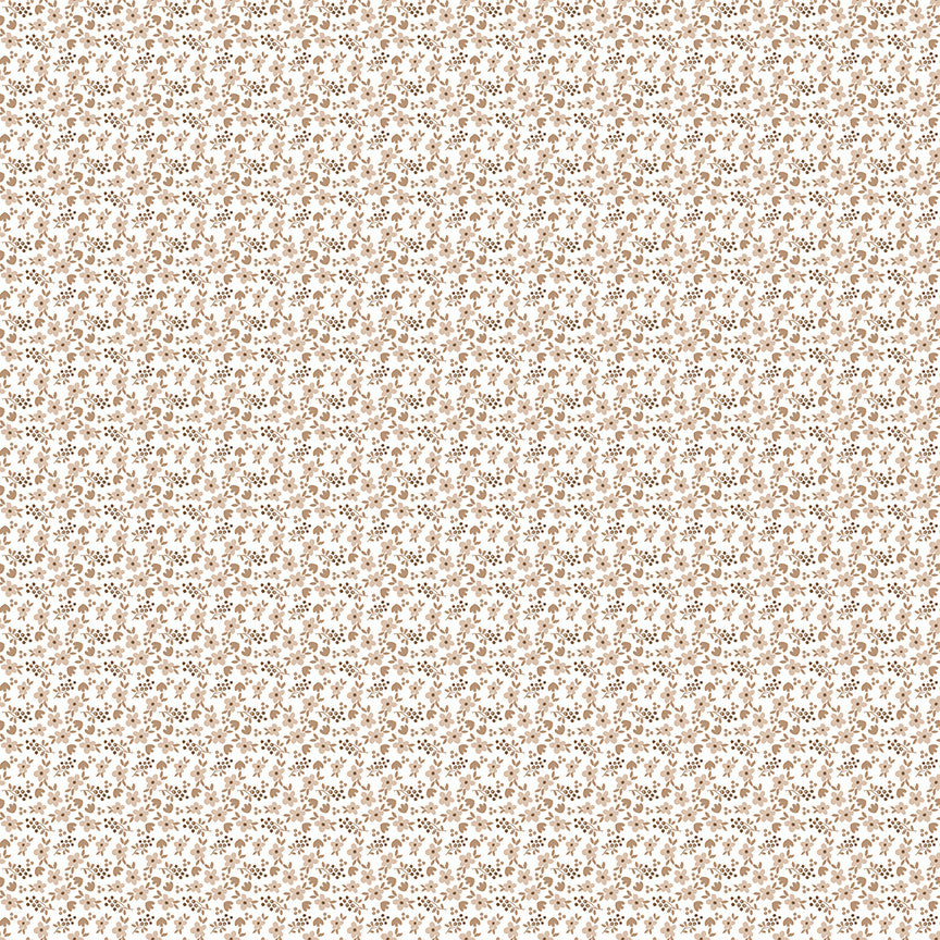 Whimsical Woodland Mini Florals Natural Yardage by Tasha Noel for Riley Blake Designs | C17645-NATURAL