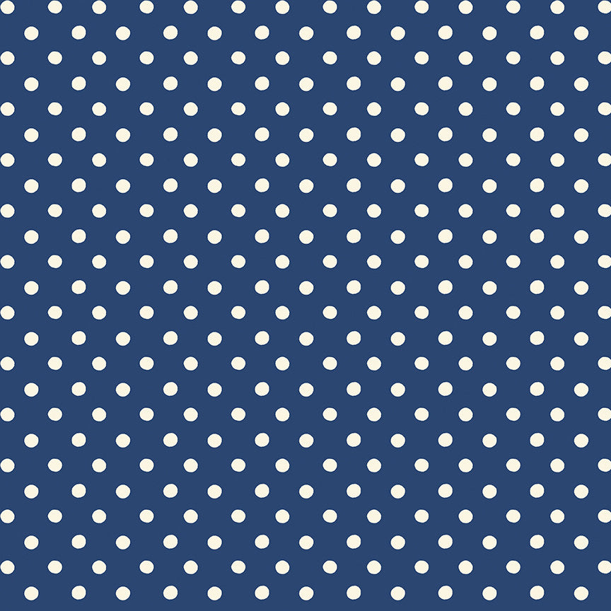 PRESALE Cath Kidston Signature Collection Button Sport Navy Yardage for Riley Blake Designs | C18374-NAVY
