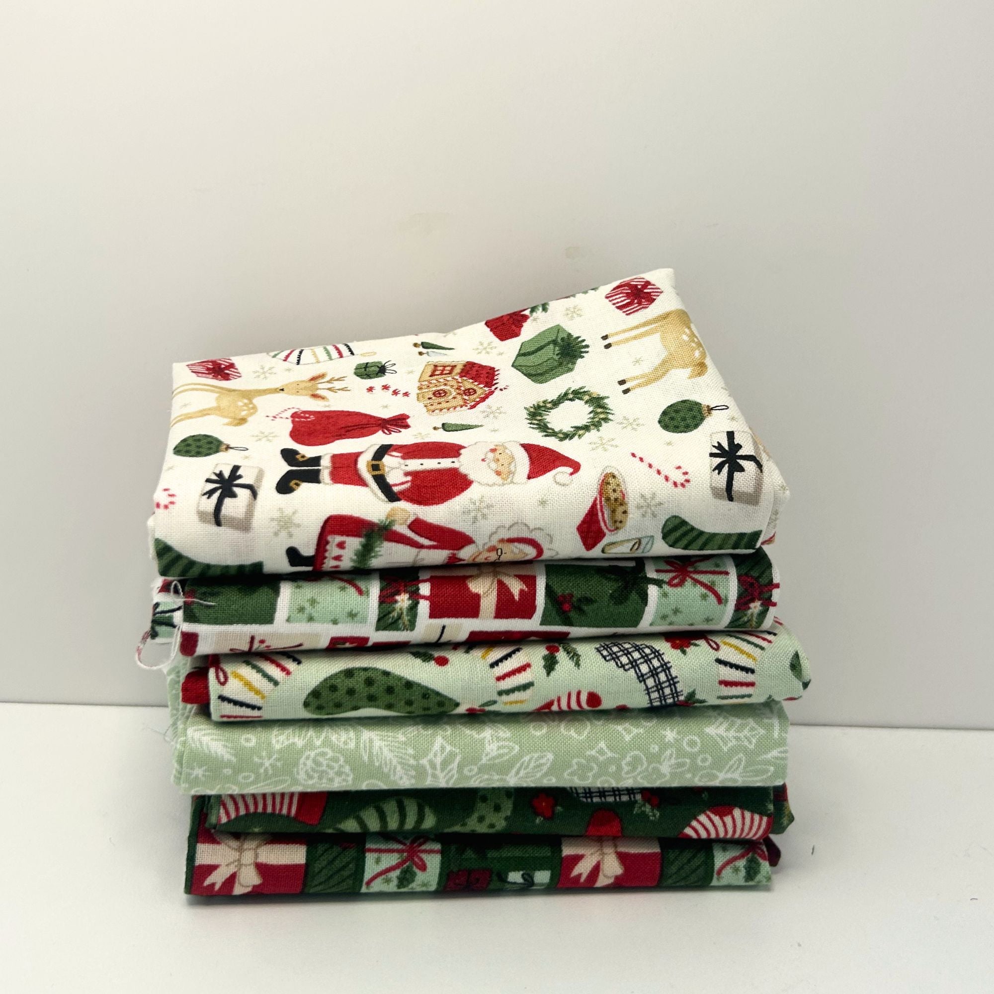 Charming Christmas Custom Fat Quarter Bundle by Kelsey Carlson for Riley Blake Designs | 6 FQs | Curated Bundle