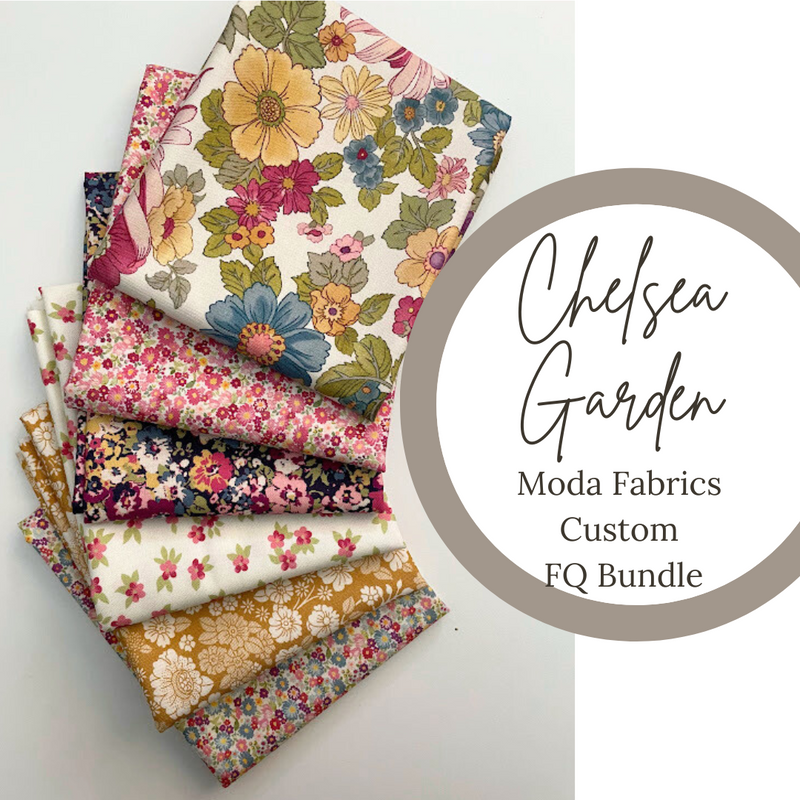 Chelsea Garden Curated Fat Quarter Bundle by Moda Fabrics | 6 Fat Quarters | Custom FQ Bundle