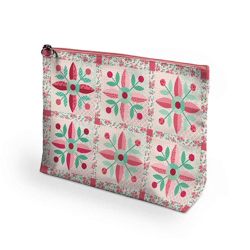 Lori Holt Berry & Sage Vinyl Project Bag by Lori Holt of Bee in my Bonnet | ST-48379