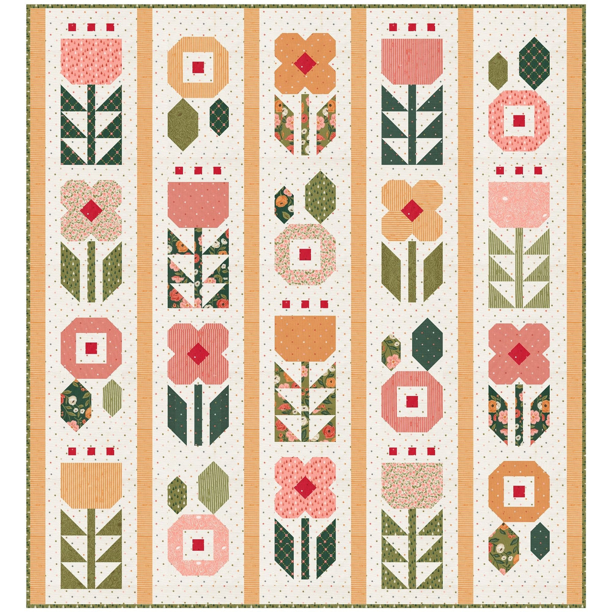PRESALE Garden Party Quilt Kit With Garden Glam by Lella Boutique for Moda Fabrics | Quilt Size 72 1/2” x 78 1/2”