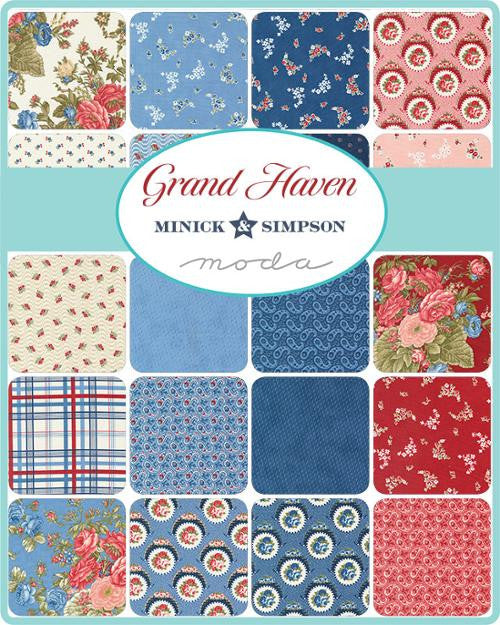 Grand Haven Dotted Shirting Sky Yardage by Minick & Simpson for Moda Fabrics | 14988 18