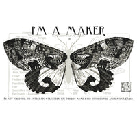 PRESALE She Who Sews–The Maker Angel Maker Mural Panel by J. Wecker Frisch for Riley Blake Designs | Panel size 24" x 54" | PD18524-PANEL