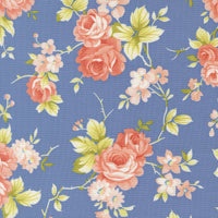 PRESALE Rosie Country Rose Blueberry Yardage by Fig Tree & Co for Moda Fabrics | 35420 18