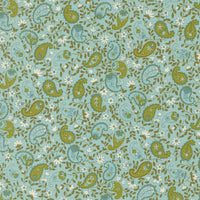 Happy Daze Peaceful Paisley Aqua Yardage by Chloe’s Closet for Moda Fabrics | 33845 18
