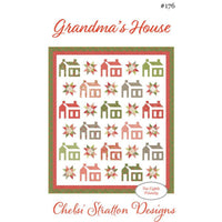 PRESALE Grandma's House Custom Quilt Kit With Poinsettia and Pear by Sherri & Chelsi for Moda Fabrics | Quilt Size 72 1/2” x 84 1/2”