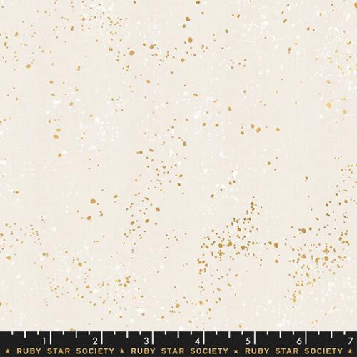 Speckled Metallic White Gold Yardage by Ruby Star Society | SKU #RS5027-14M