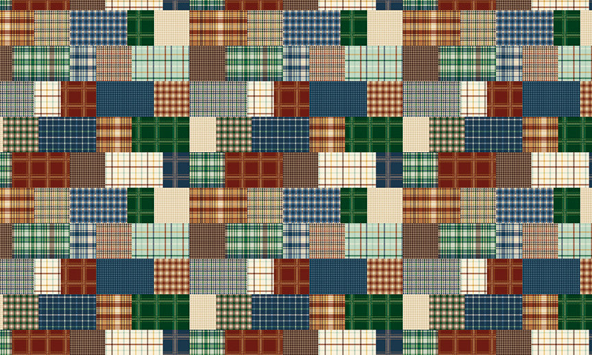 PRESALE Double Lush Velvet Plaid-Venture Club Yardage from Riley Blake Designs | Double Sided 58/60" | LV17367