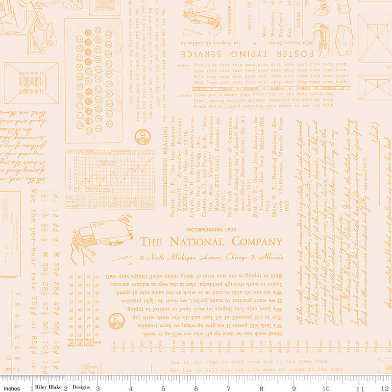 PRESALE TYPE/ography Background Marigold Yardage by Lori Holt of Bee in My Bonnet for Riley Blake Designs | C16851-MARIGOLD