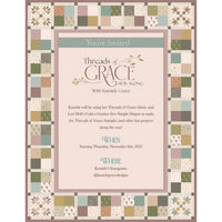 PRESALE Threads of Grace Sampler and Sew Along Custom Quilt Kit by Kassidy Grace for Riley Blake Designs | Begins Nov 6.