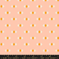 Juicy Diamonds Peach Yardage by Melody Miller for Ruby Star Society | Ruby Star Cottons | RS0093 14