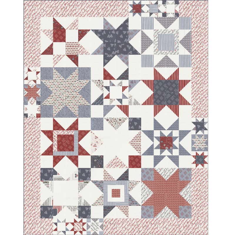 Seeing Stars Quilt Kit Boxed With Independence Day by Sweetwater for M ...