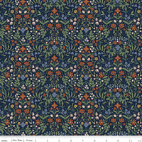 PRESALE Before the Bloom Iris Indigo Yardage Danelys Sidron for Riley Blake Designs | C18064-INDIGO