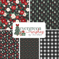 Evergreen Wishes Custom Fat Quarter Bundle Black by Traci Reed for Riley Blake Designs | 5 FQs | Curated Bundle